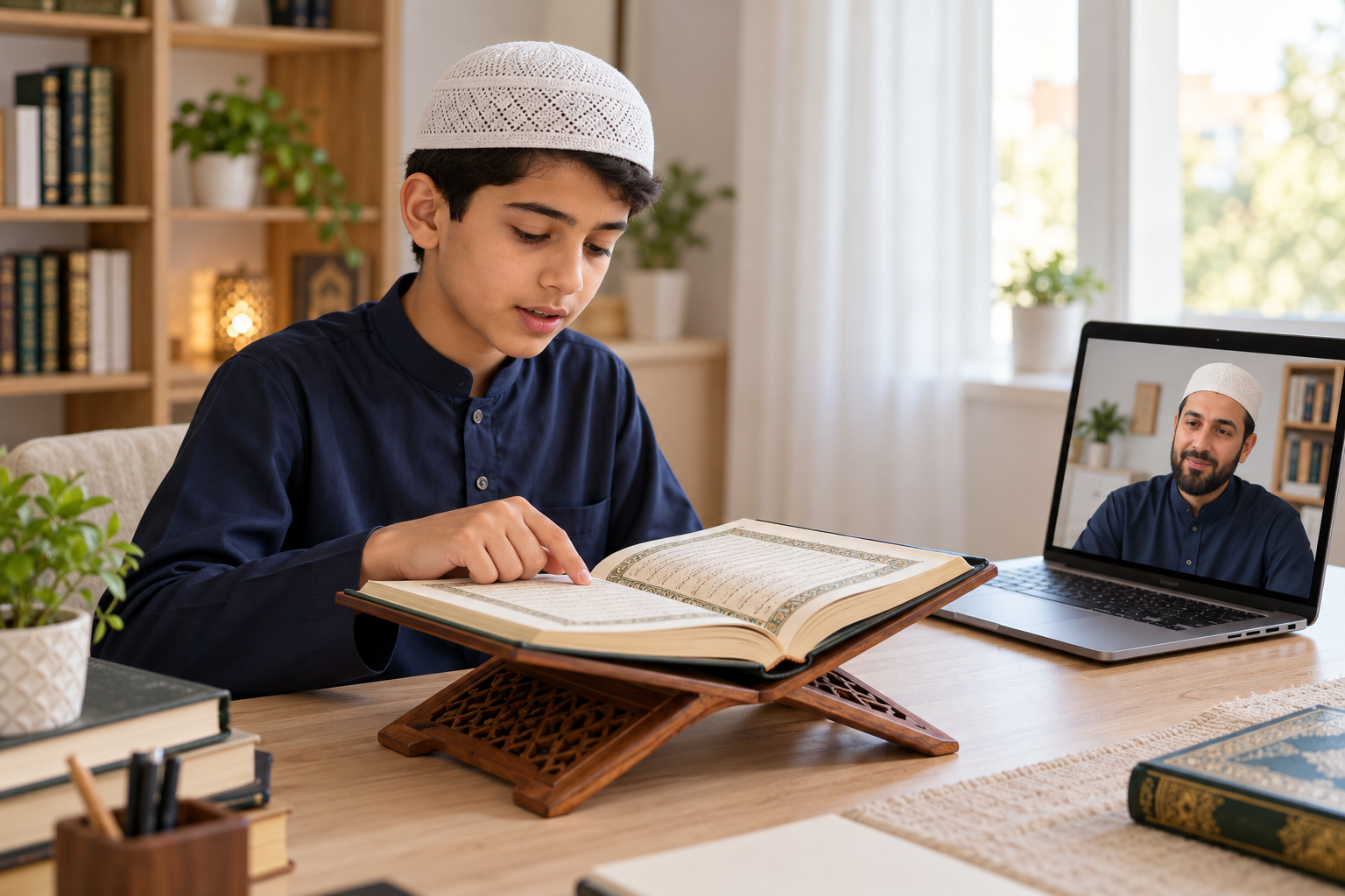 Focused Quran Reading with Online Guidance
